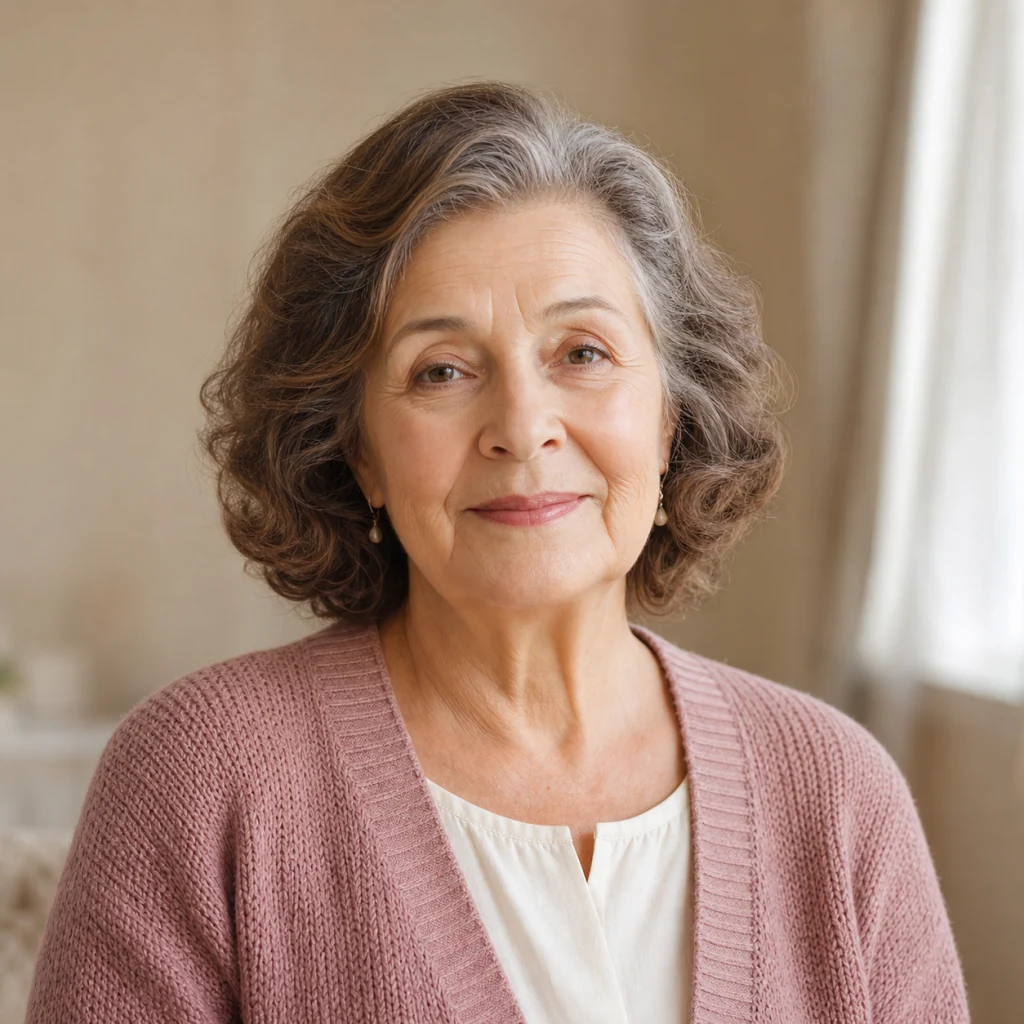 Fictional sample portrait used to demonstrate the Warm Legacy obituary template.